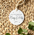 Personalised First Christmas as Mummy & Daddy Ornament
