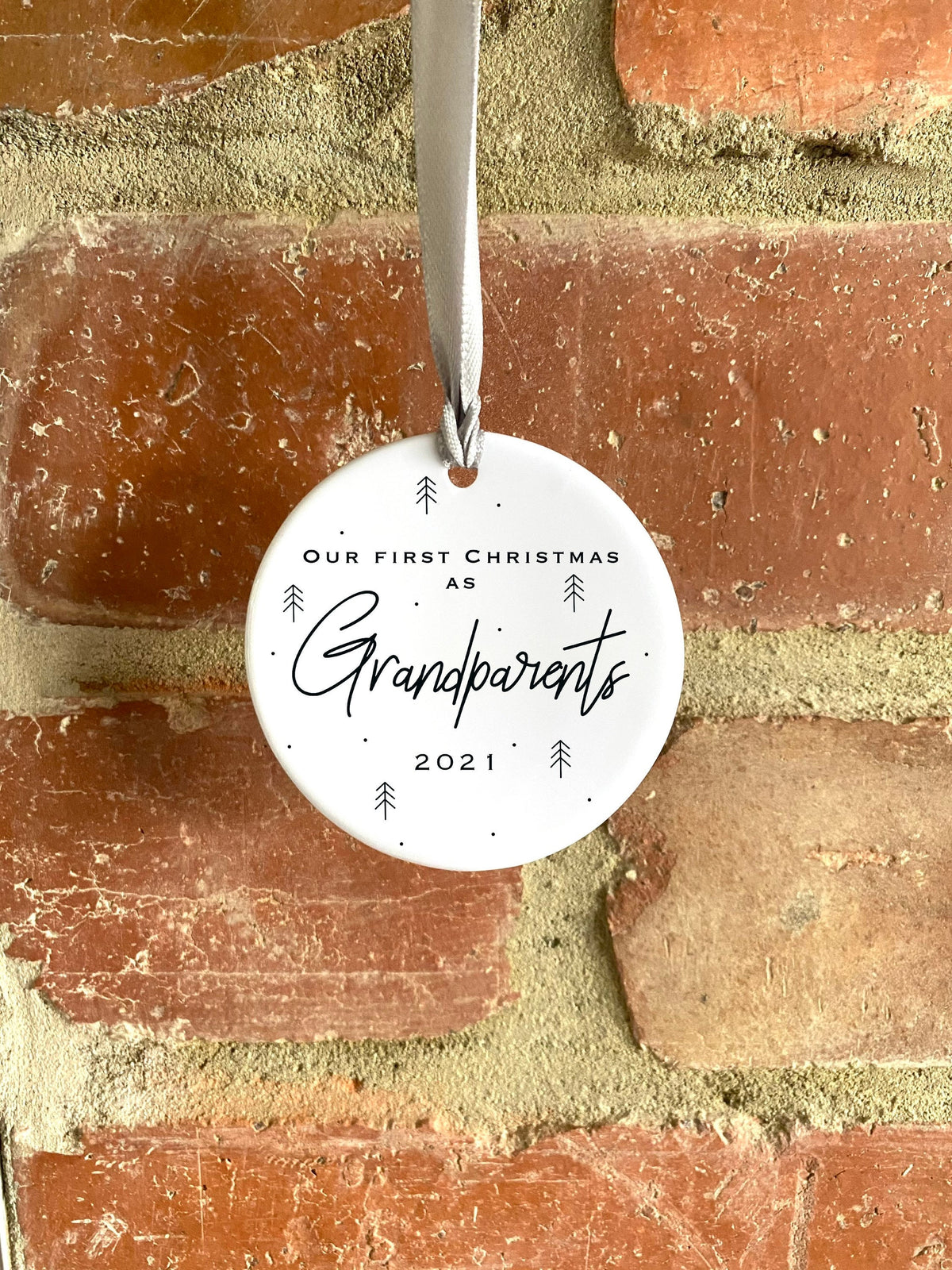 Personalised Grandparents First Christmas Ornament