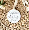 Personalised Godparents Ornament – 'Will You Be My Godparents?' Gift