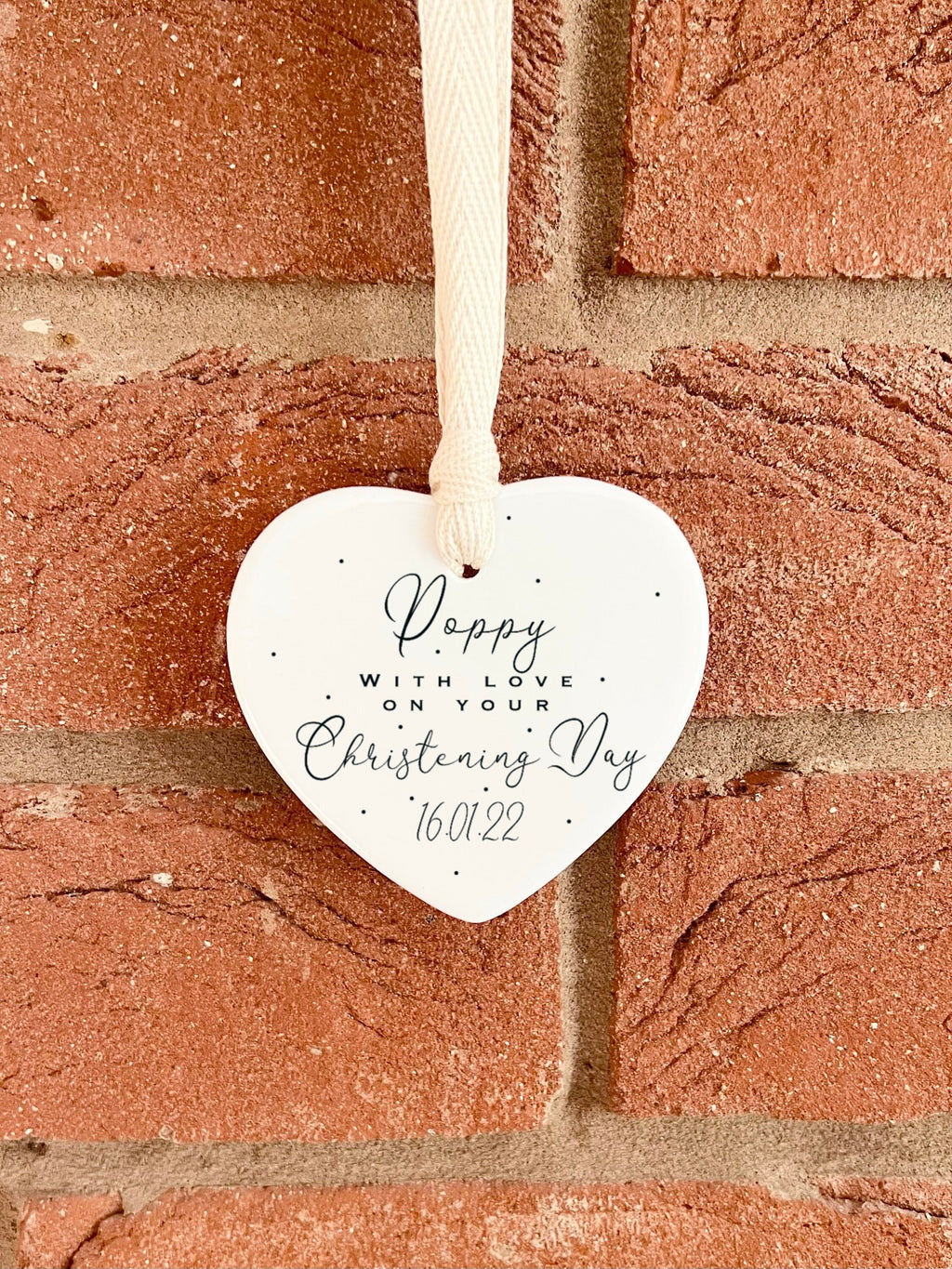 Personalised Christening & Baptism Ornament – Ceramic Keepsake