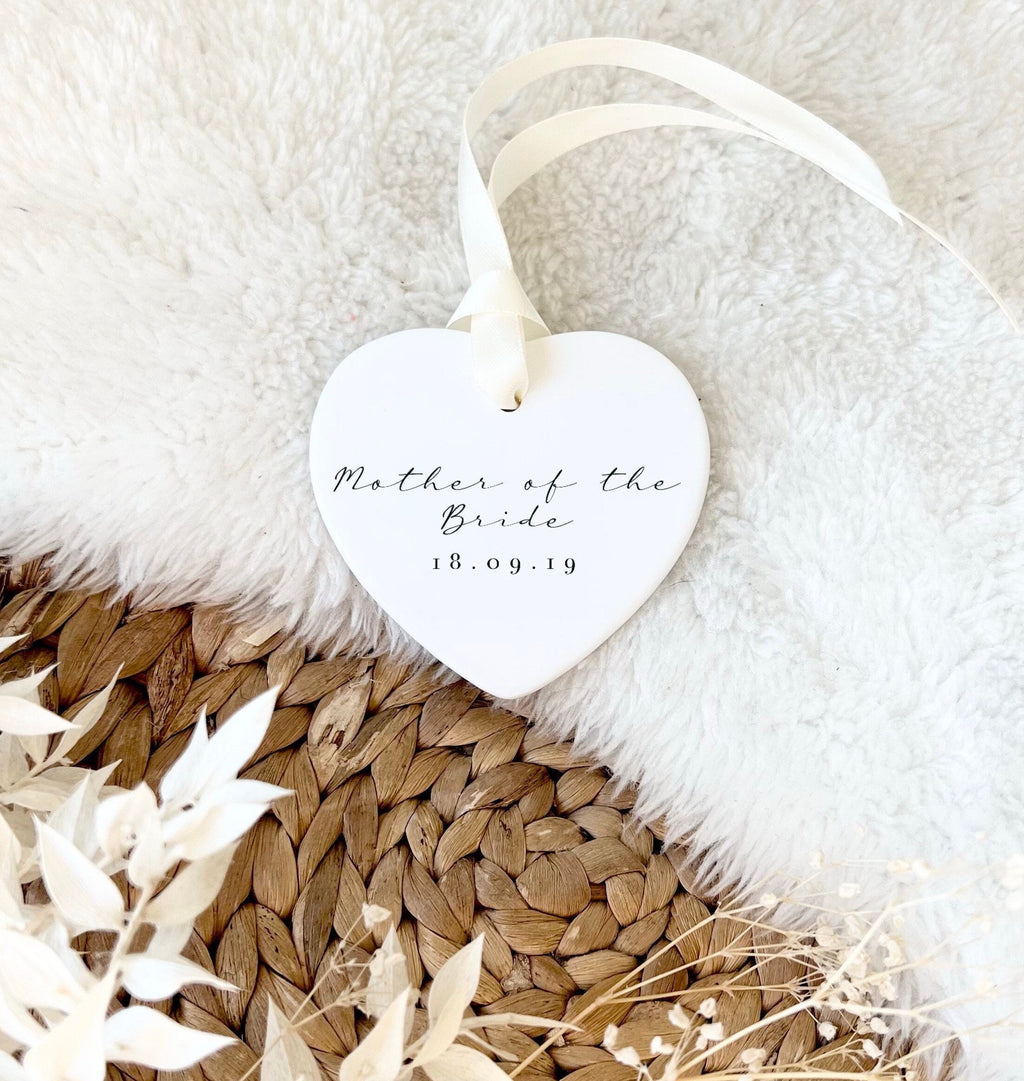 Personalised Mother of the Bride Ornament – Wedding Keepsake