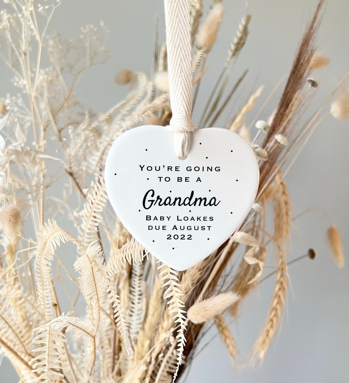 Personalised 'You're Going to Be a Grandma' Ornament