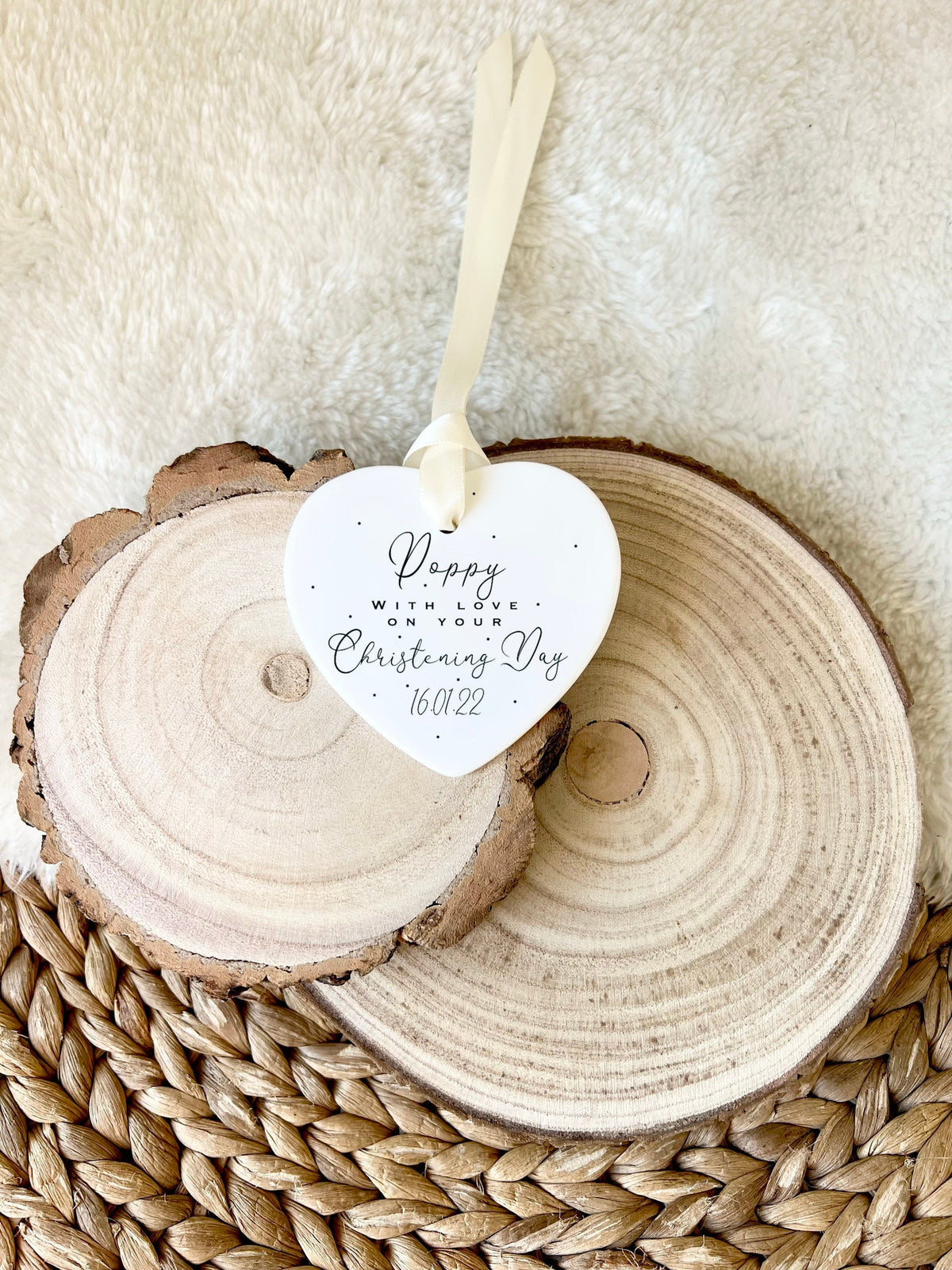 Personalised Christening & Baptism Ornament – Ceramic Keepsake