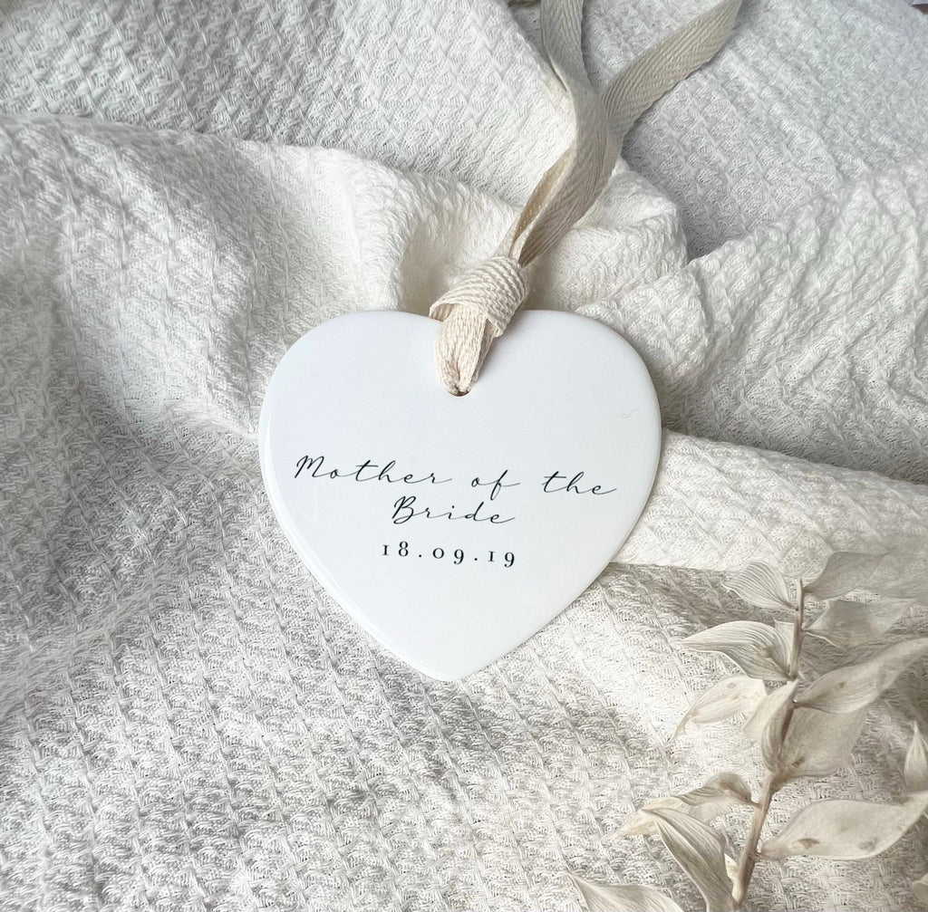 Personalised Mother of the Bride Ornament – Wedding Keepsake