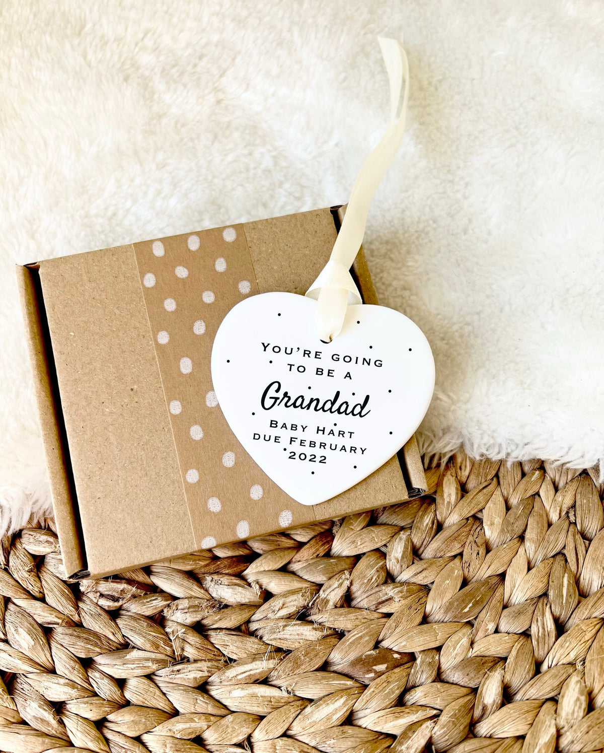 Personalised 'You're Going to Be a Grandad' Ornament