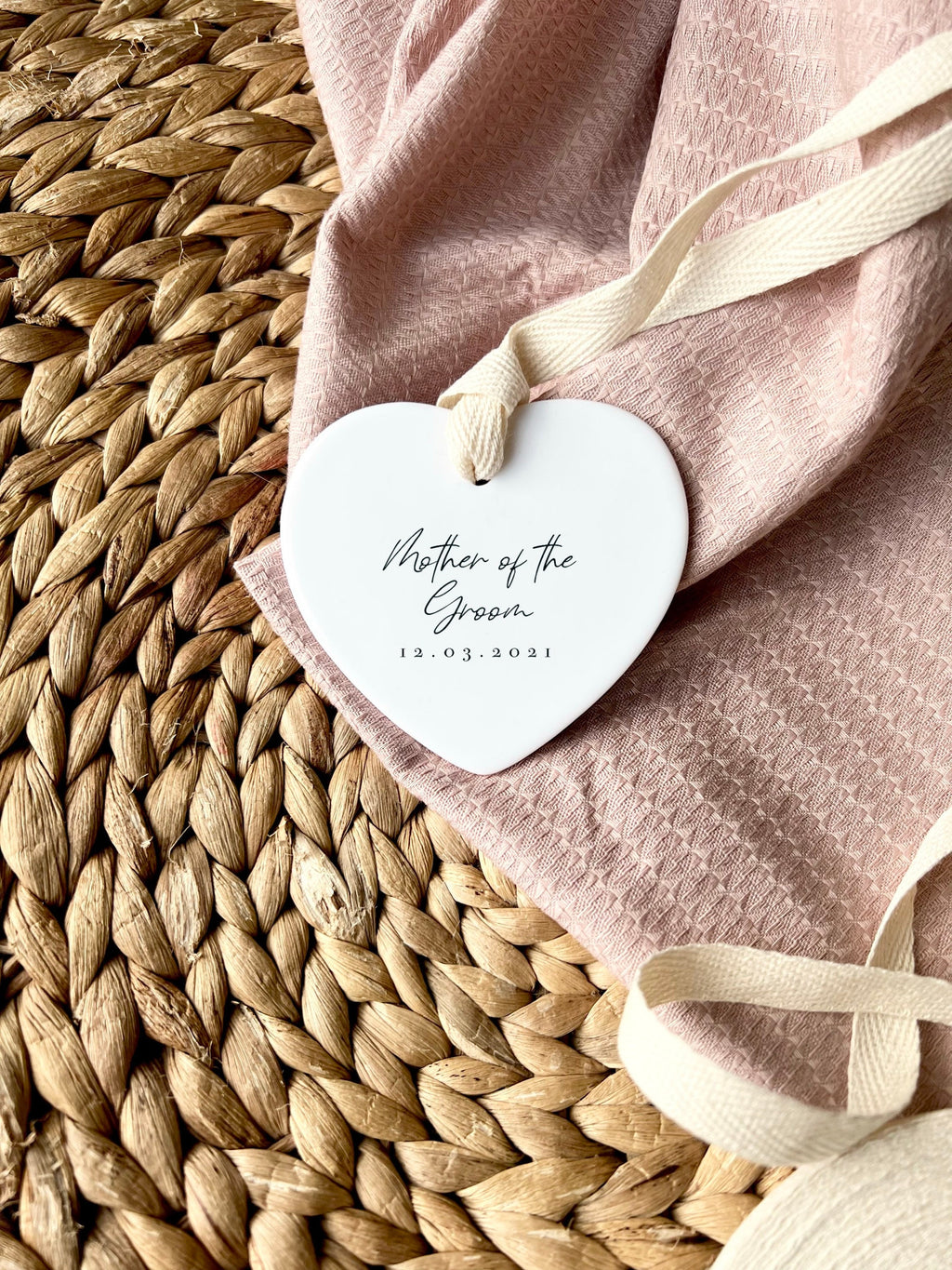 Personalised Mother of the Groom Ornament – Wedding Keepsake