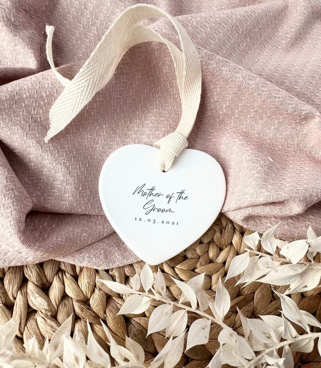 Personalised Mother of the Groom Ornament – Wedding Keepsake