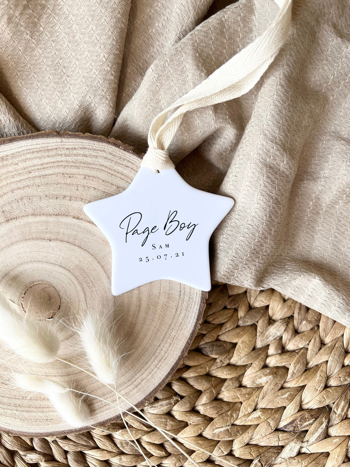 Personalised Page Boy Ornament – Wedding Thank You Gift