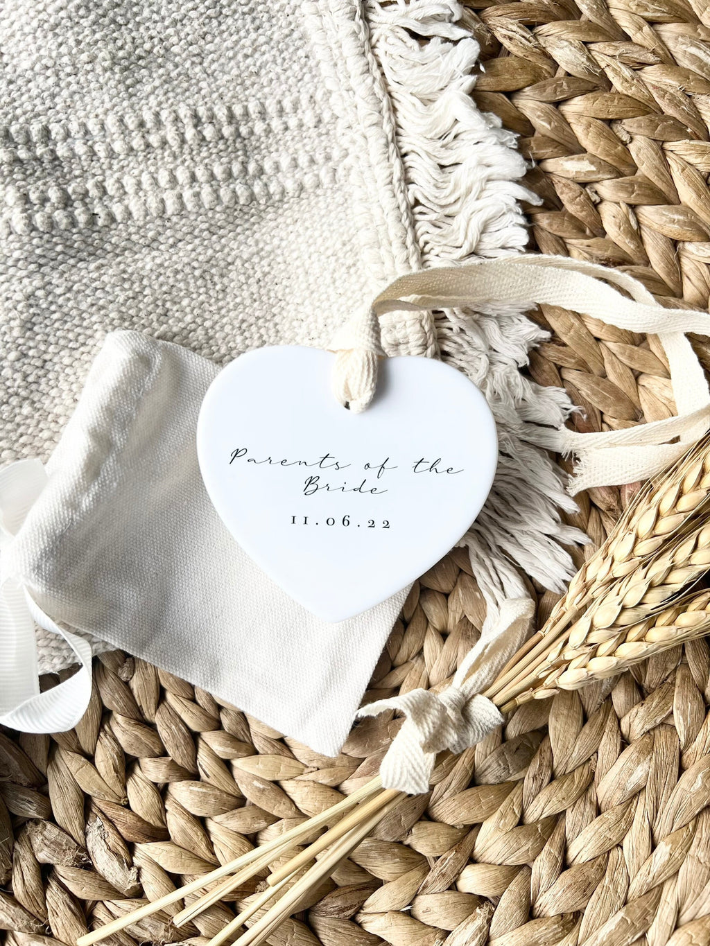 Personalised Parents of the Bride Ornament – Wedding Keepsake