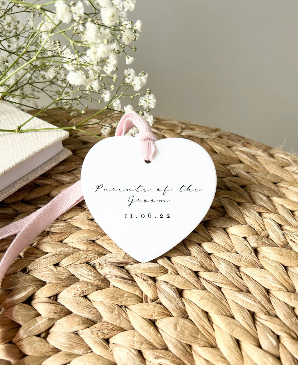 Personalised Parents of the Groom Ornament – Wedding Keepsake