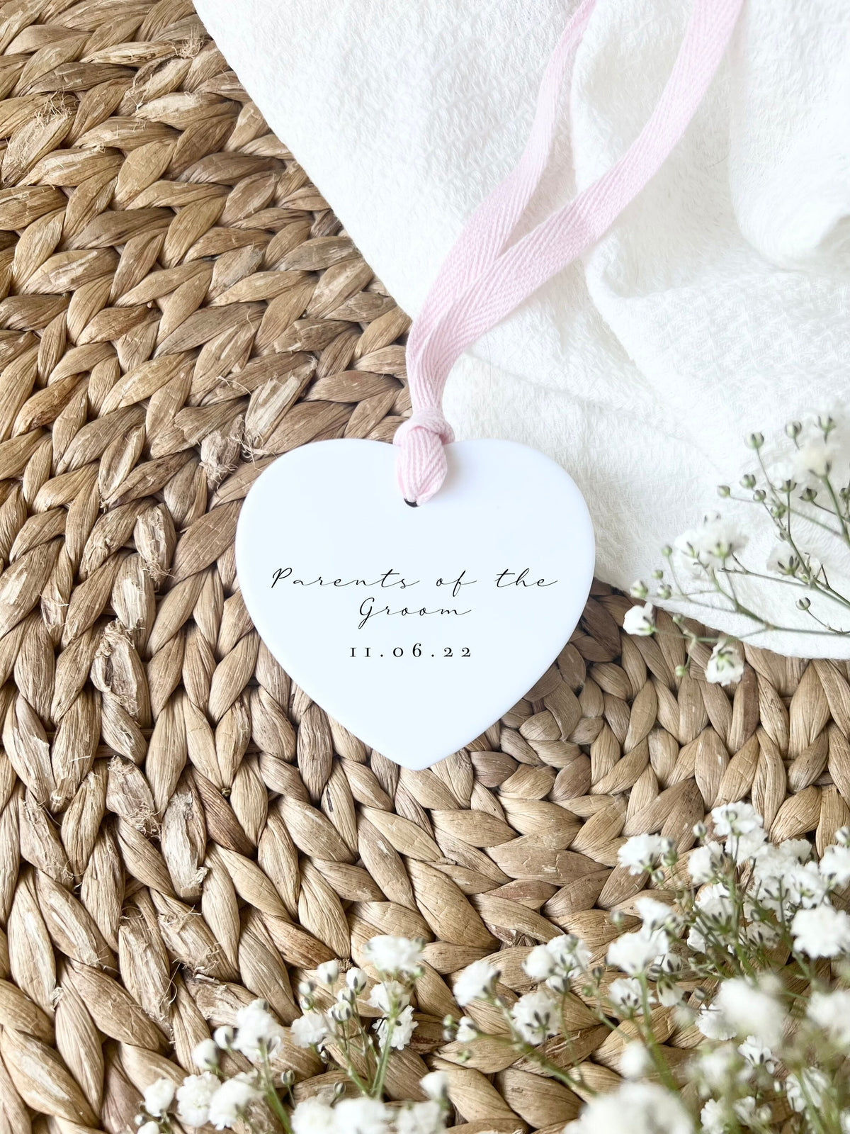 Personalised Parents of the Groom Ornament – Wedding Keepsake