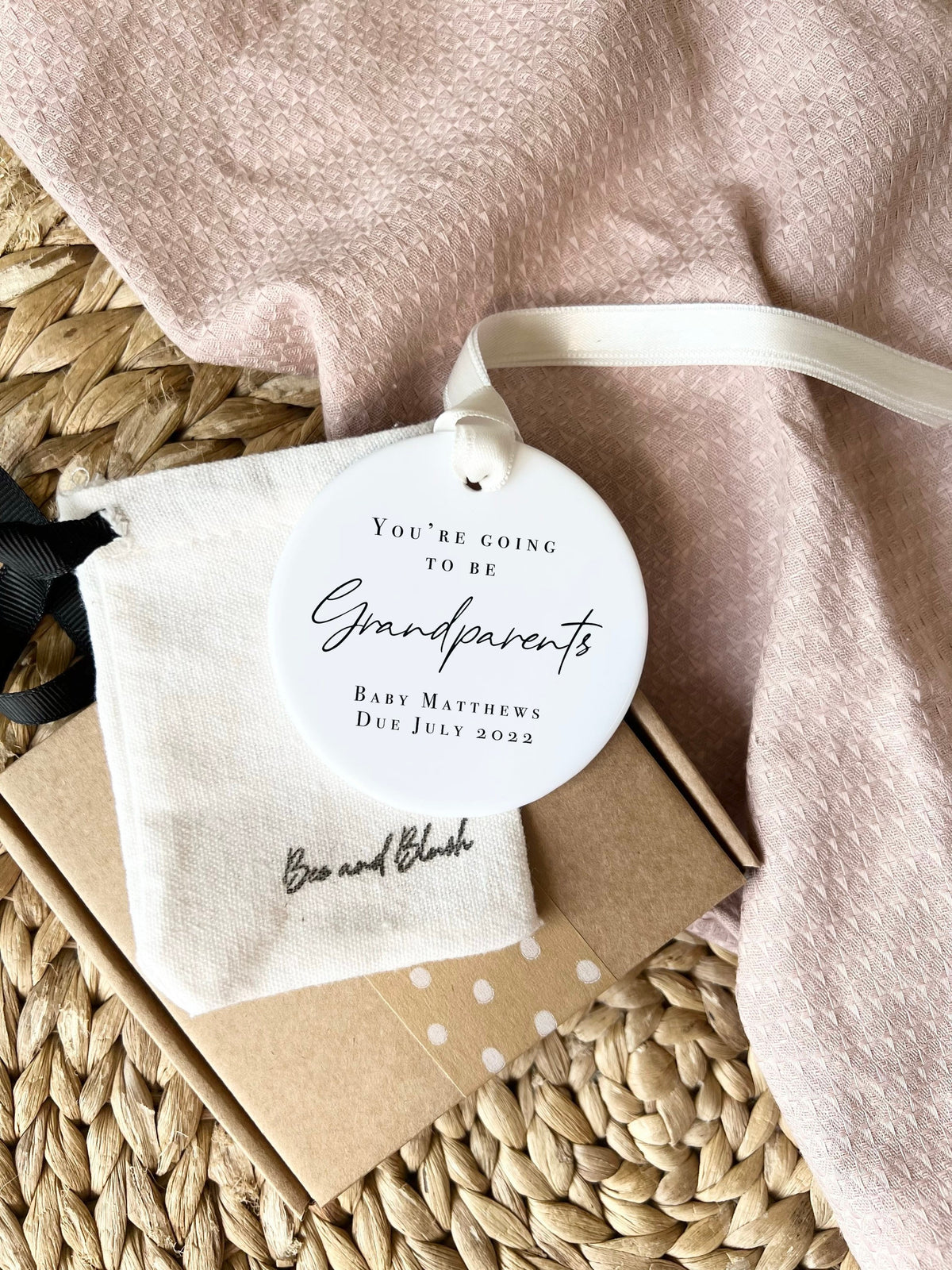 Personalised 'You're Going to Be Grandparents' Ornament