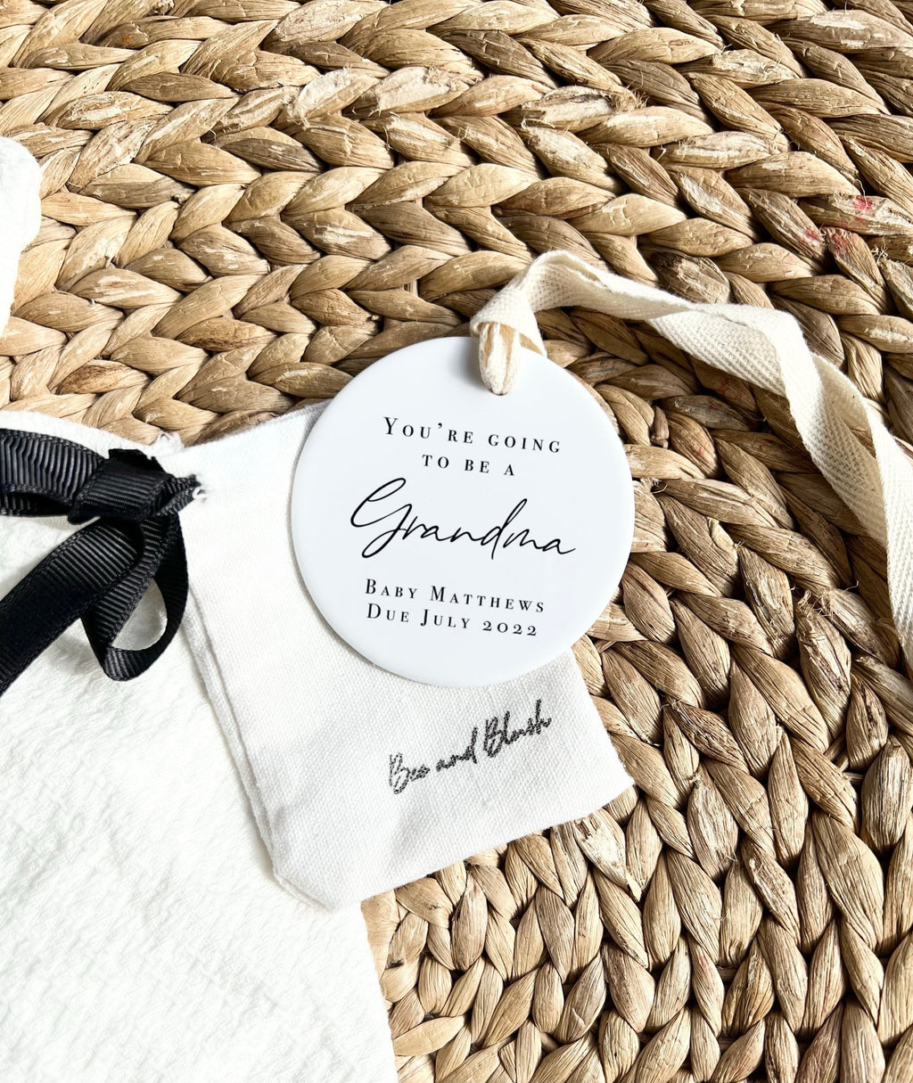 Personalised 'You're Going to Be a Grandma' Ornament