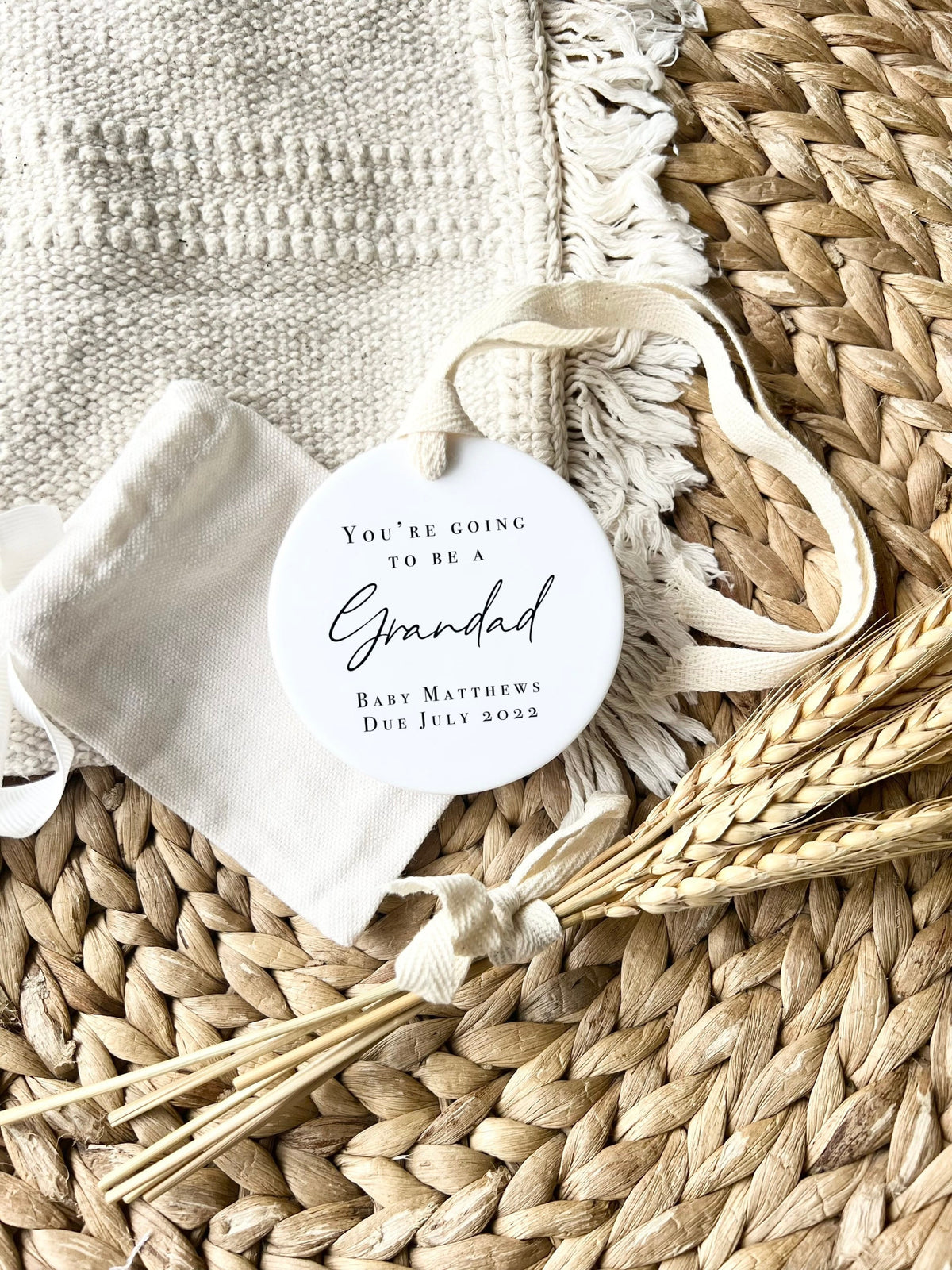 Personalised 'You're Going to Be a Grandad' Ornament