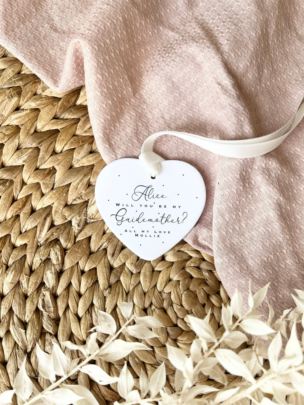 Personalised Guidemother Ornament – 'Will You Be My Guidemother?' Gift