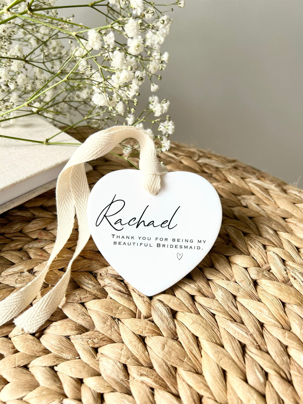 Personalised Bridesmaid Ornament – Wedding Thank You Gift