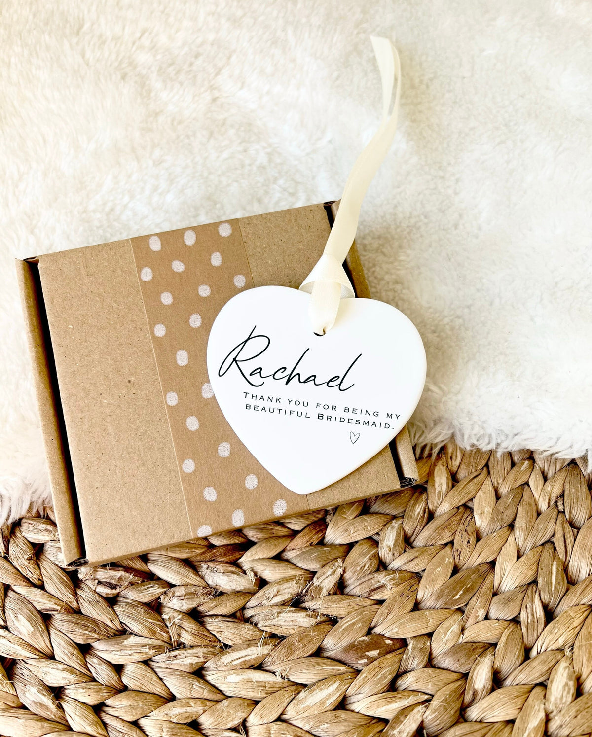 Personalised Bridesmaid Ornament – Wedding Thank You Gift