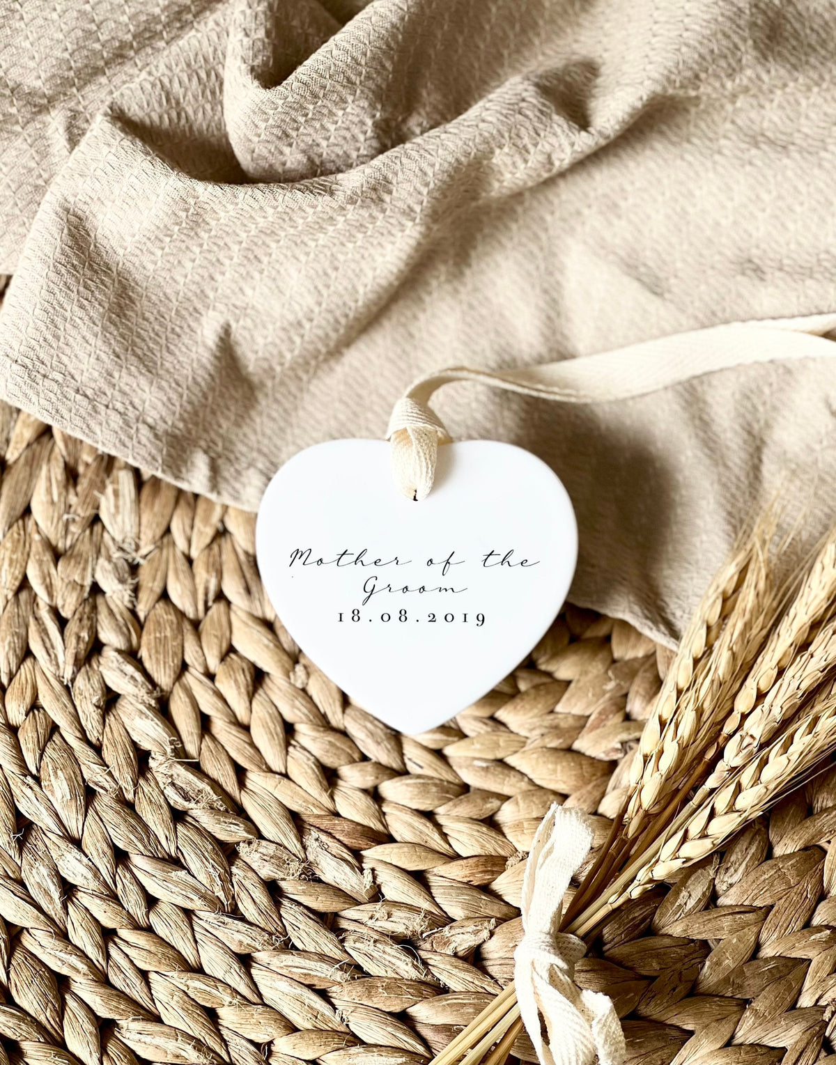 Personalised Mother of the Groom Ornament – Wedding Keepsake
