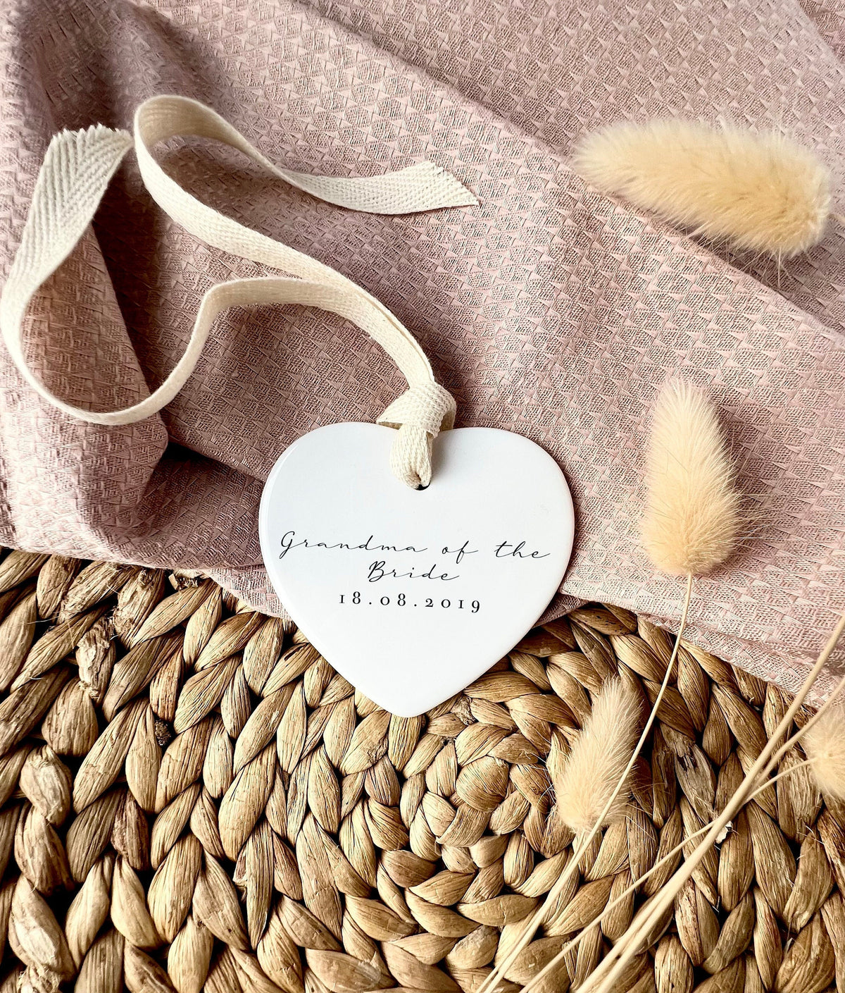 Personalised Grandma of the Bride Ornament – Wedding Keepsake