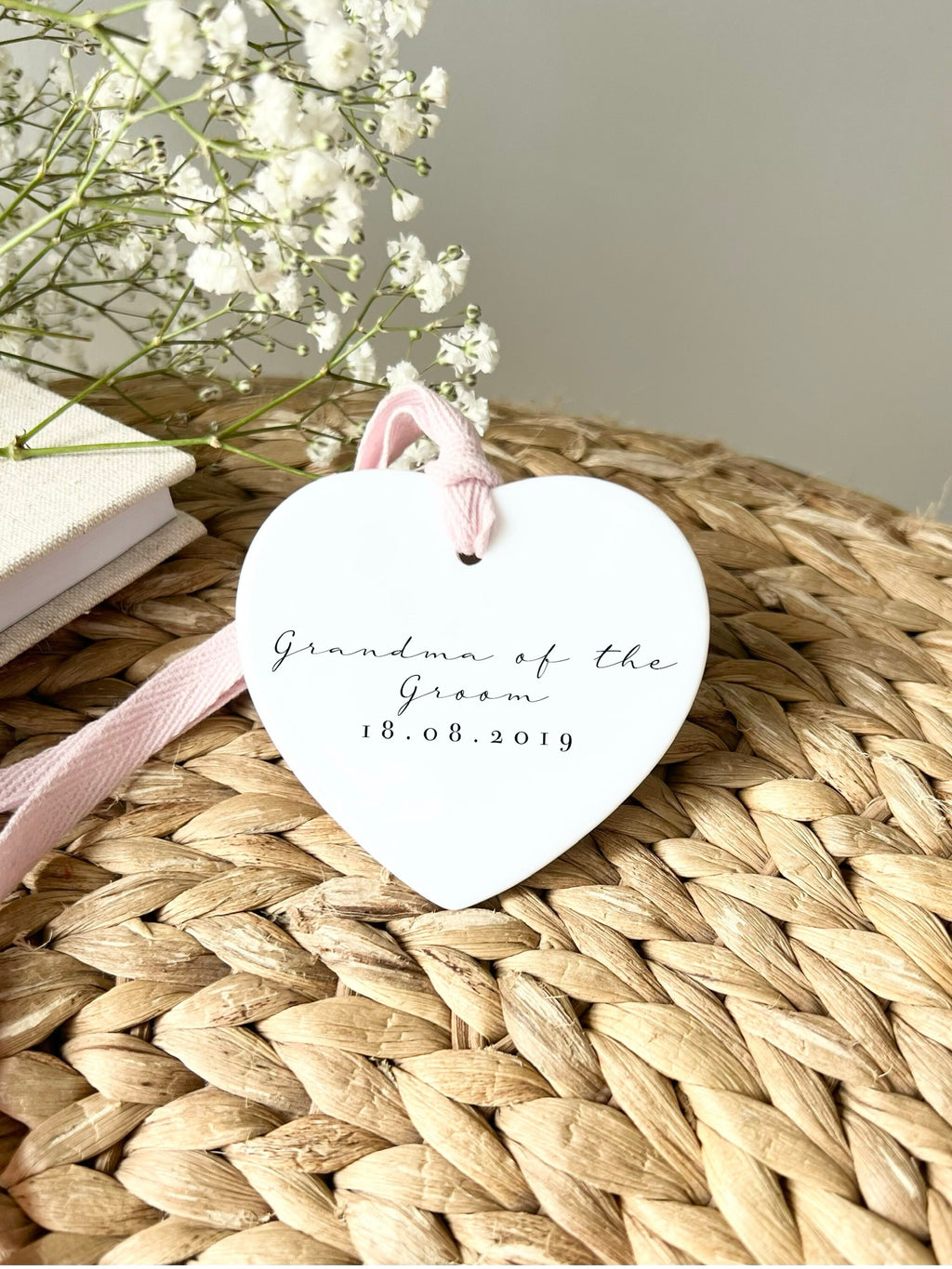 Personalised Grandma of the Groom Ornament – Wedding Keepsake