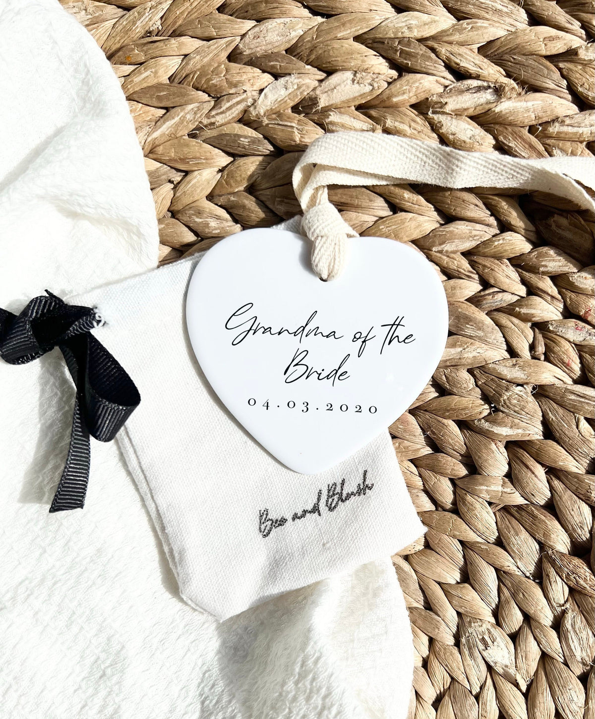 Personalised Grandma of the Bride Ornament – Wedding Keepsake