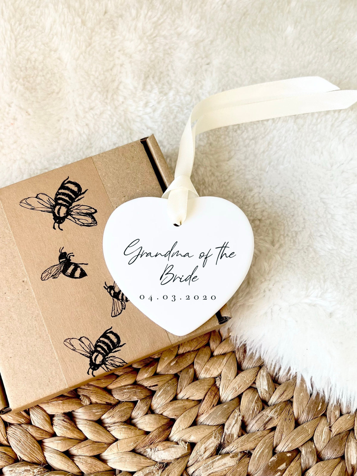 Personalised Grandma of the Bride Ornament – Wedding Keepsake