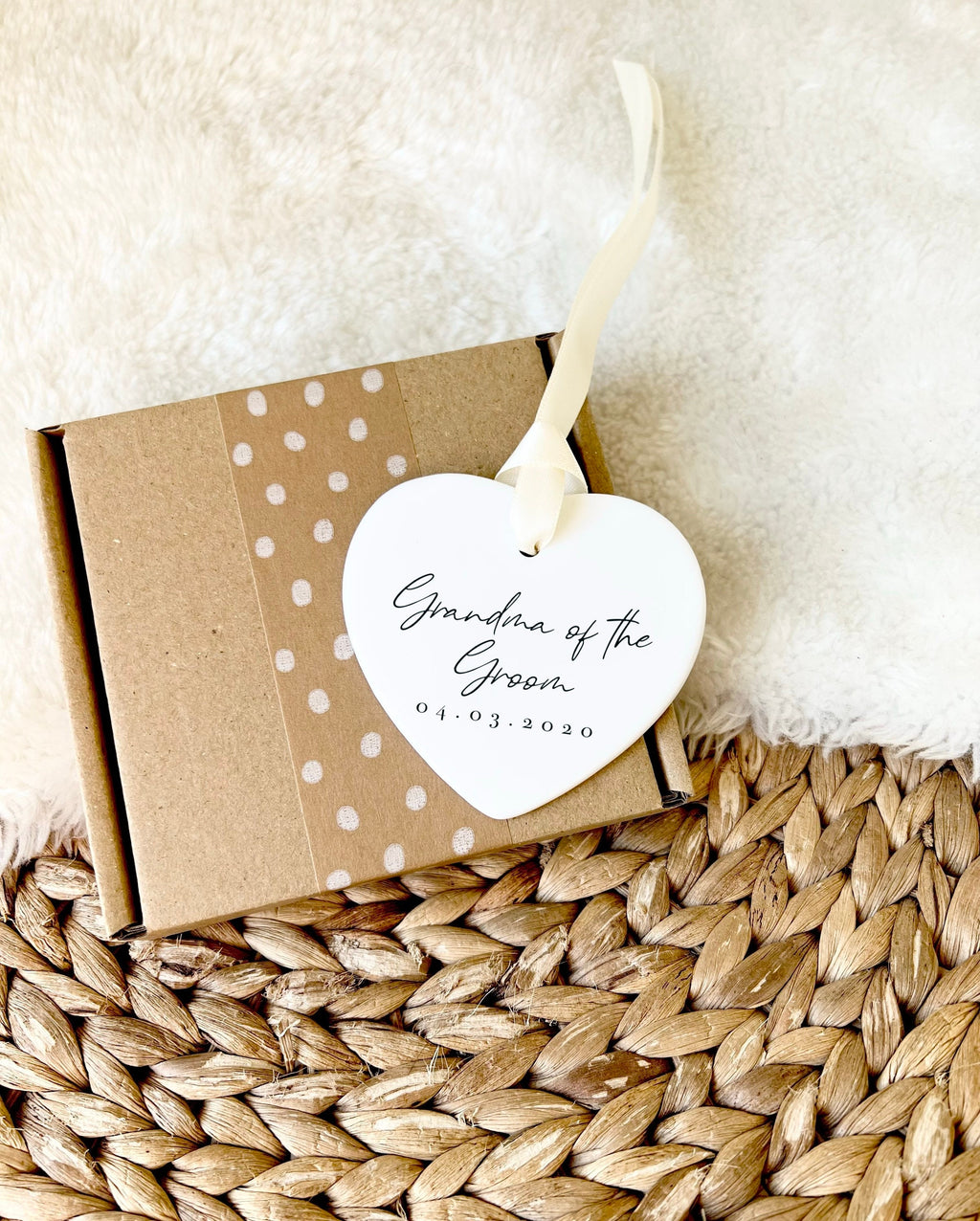 Personalised Grandma of the Groom Ornament – Wedding Keepsake