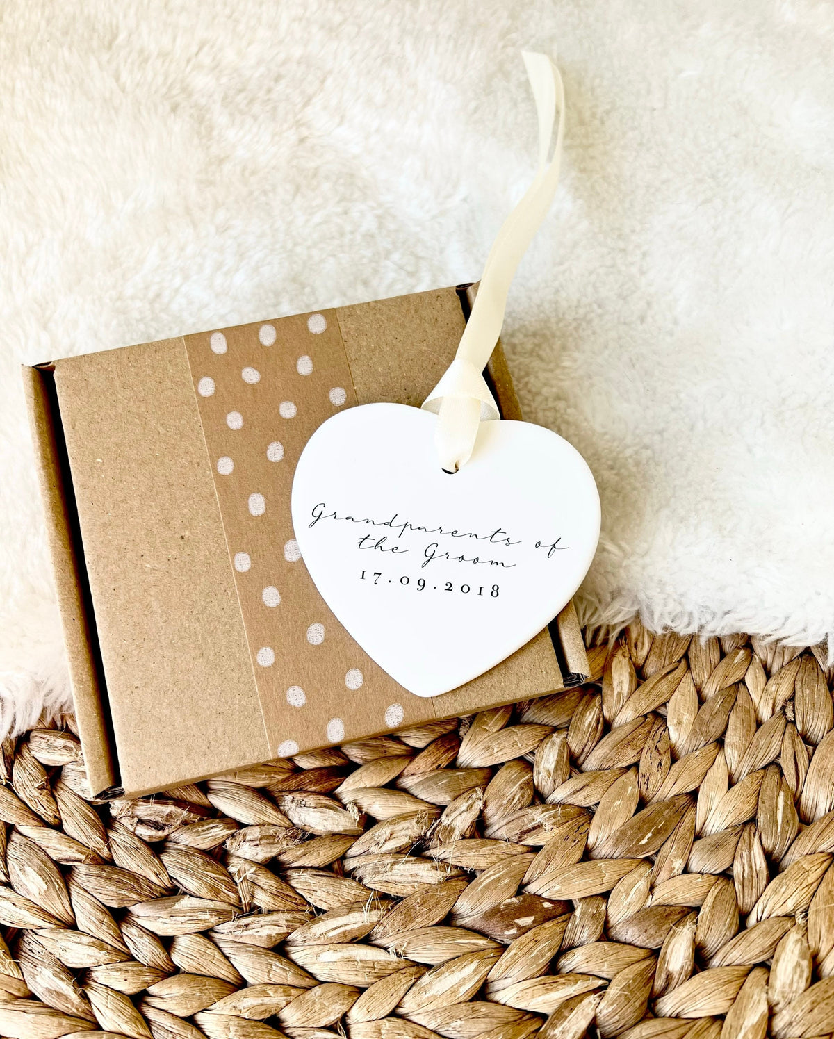 Personalised Grandparents of the Groom Ornament – Wedding Keepsake