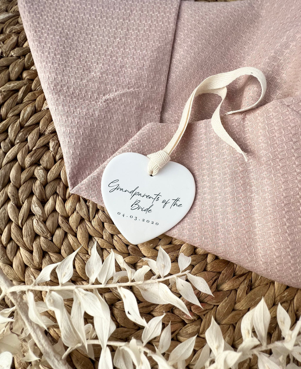 Personalised Grandparents of the Bride Ornament – Wedding Keepsake