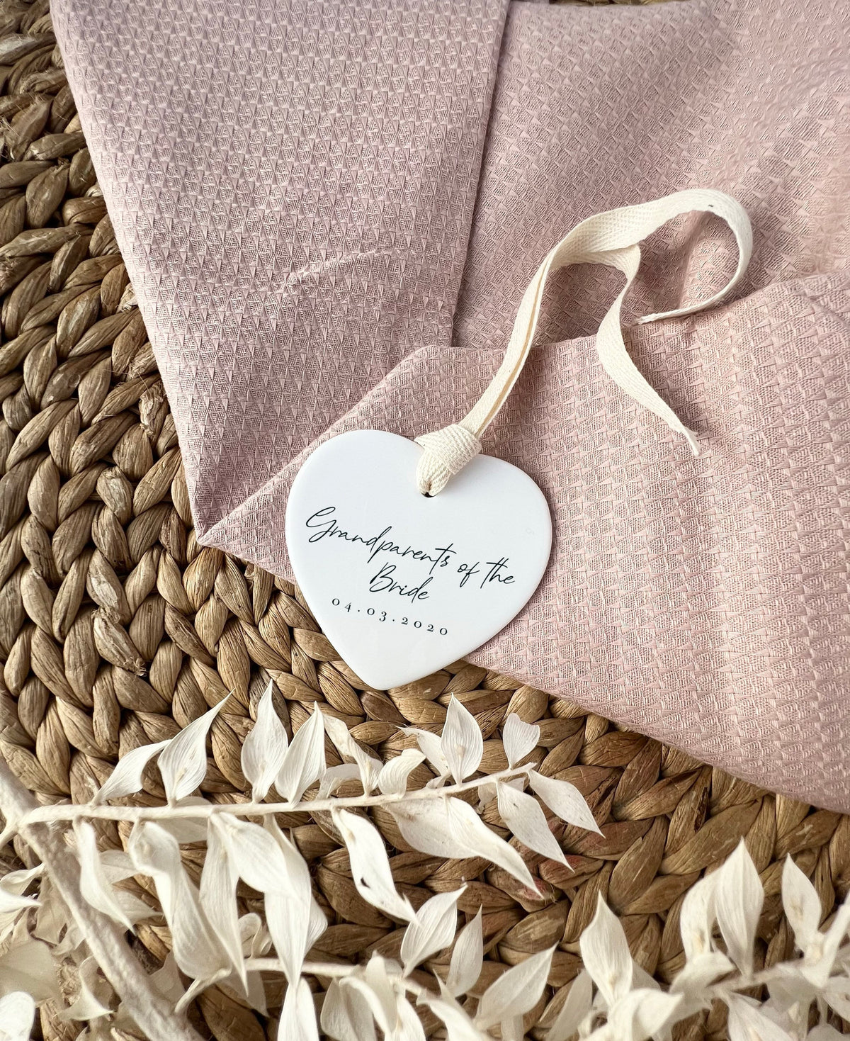 Personalised Grandparents of the Bride Ornament – Wedding Keepsake