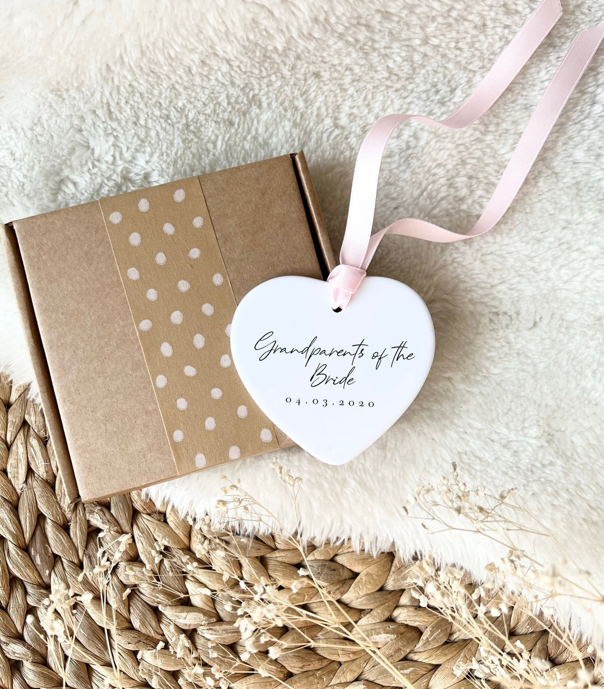 Personalised Grandparents of the Bride Ornament – Wedding Keepsake