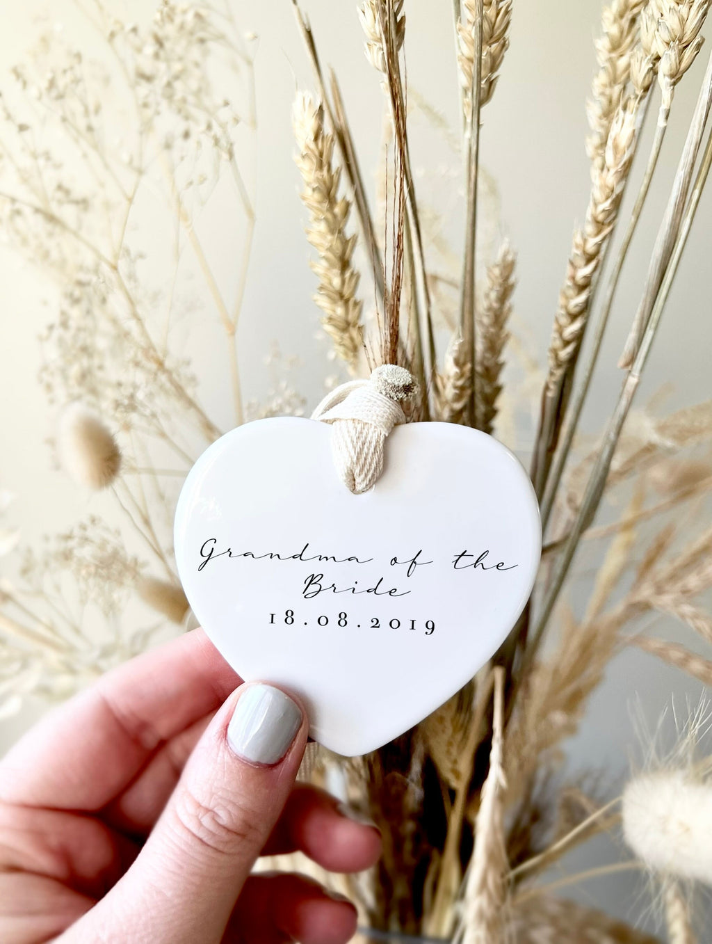 Personalised Grandma of the Bride Ornament – Wedding Keepsake