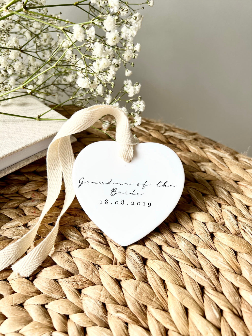 Personalised Grandma of the Bride Ornament – Wedding Keepsake