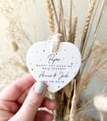 Personalised 1st Anniversary Ornament – Paper Wedding Keepsake