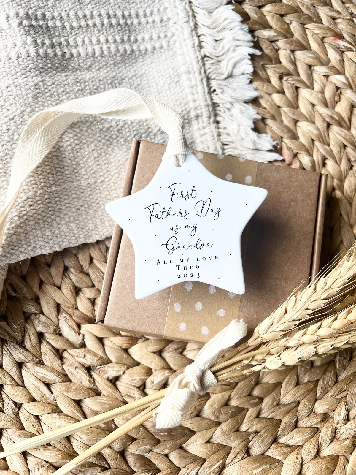 Personalised Grandad Father's Day Ornament