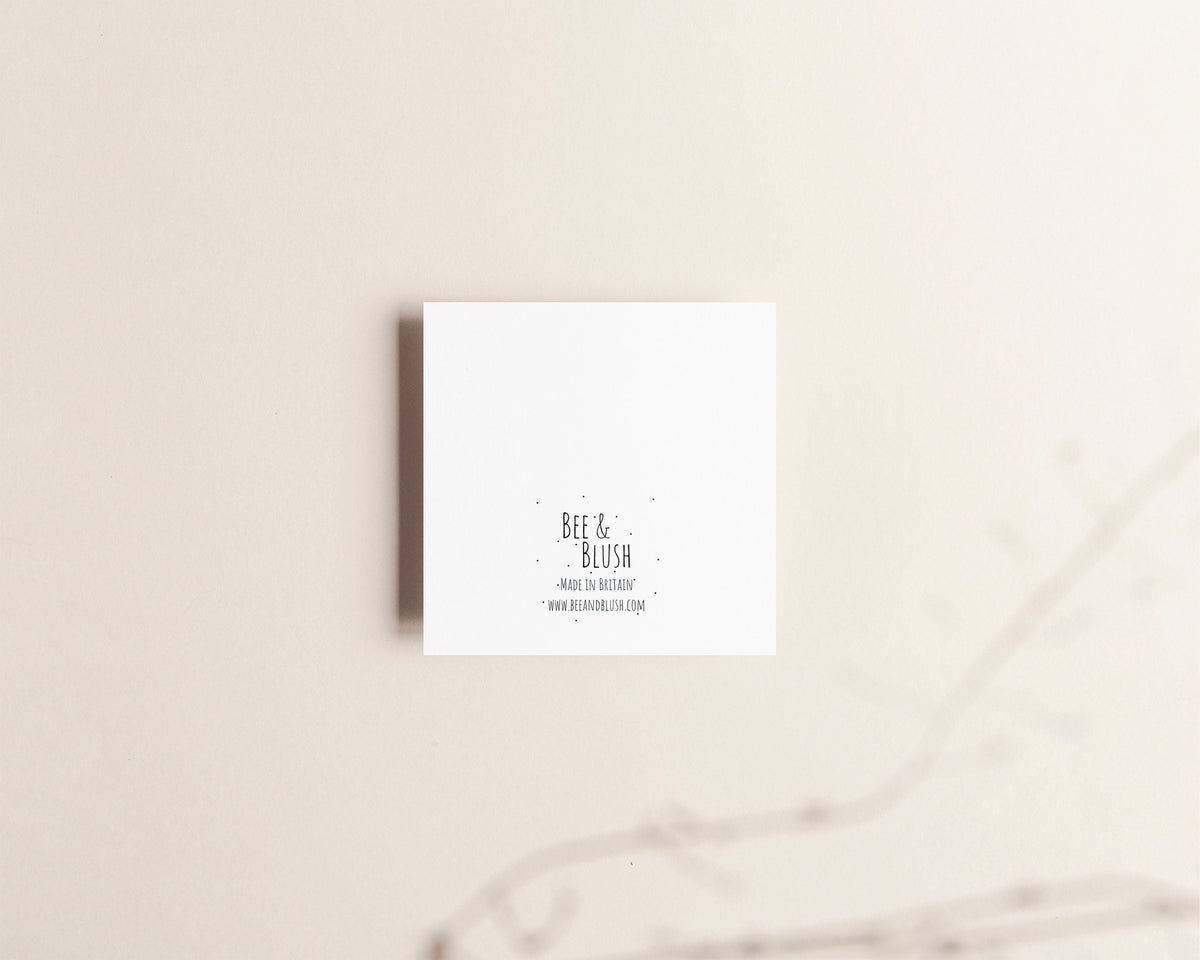 Personalised 4th Anniversary Card – Linen Wedding Keepsake