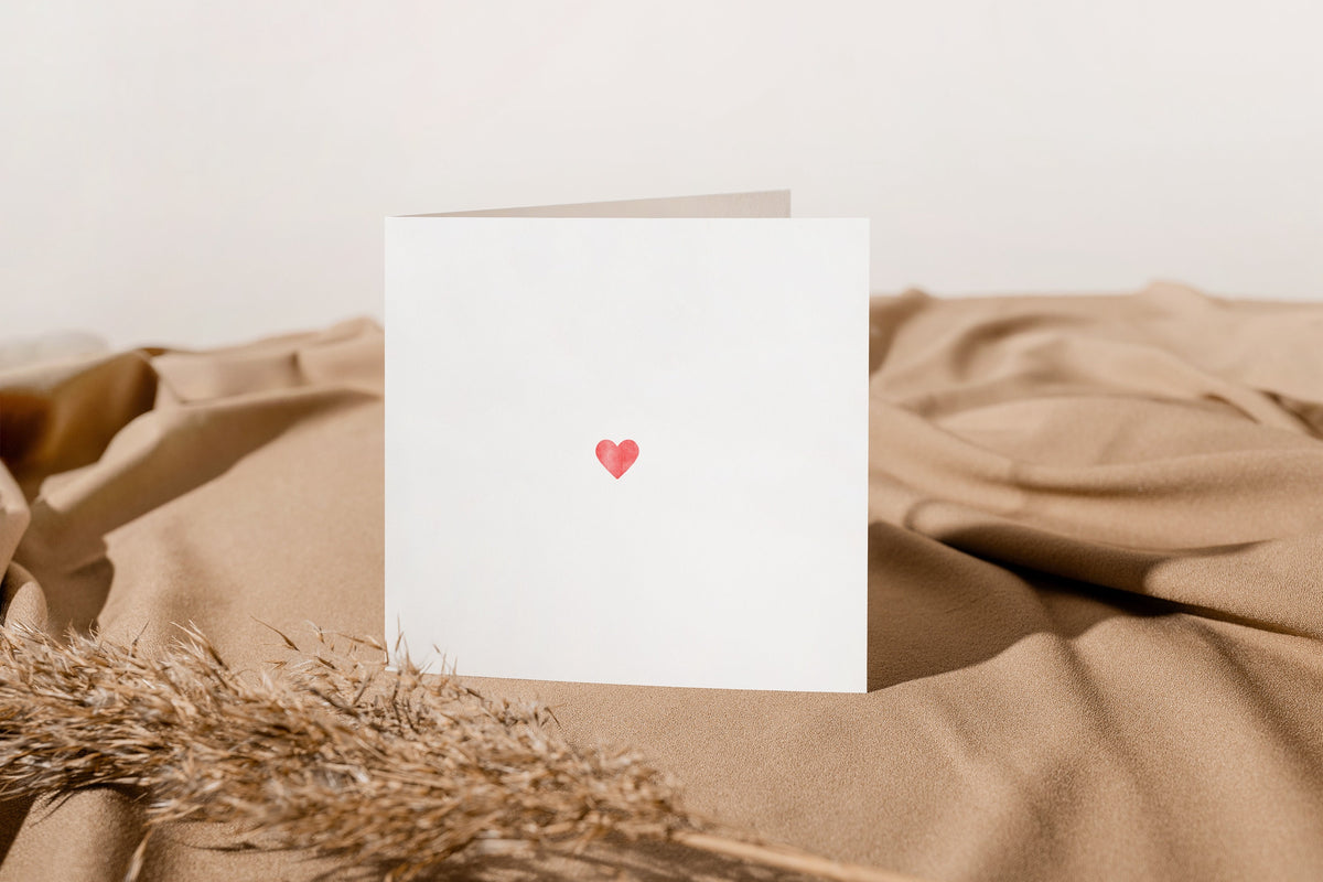 Mini Heart Card – Anniversary, Wedding & Valentine's