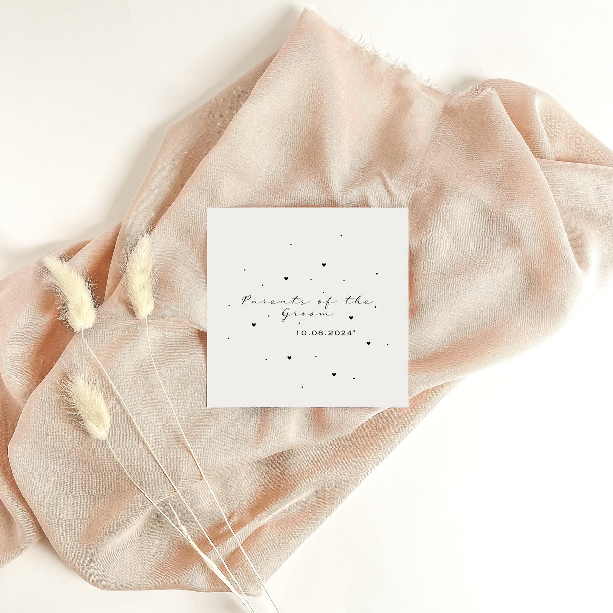 Personalised Parents of the Groom Card – Wedding Keepsake