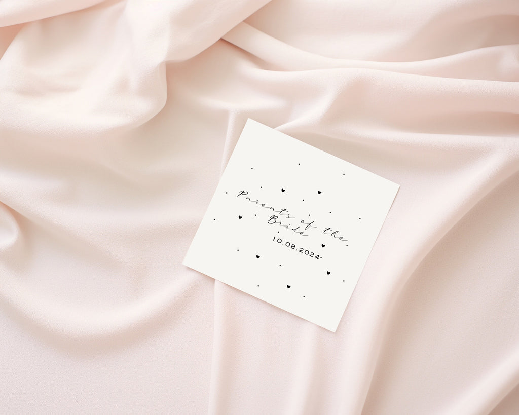 Personalised Parents of the Bride Card – Wedding Keepsake