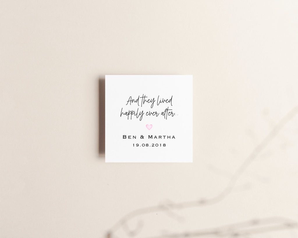 Personalised Wedding Card – 'Happily Ever After'