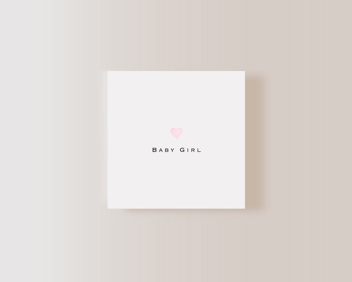 Personalised New Baby Card – Baby Name Keepsake Card