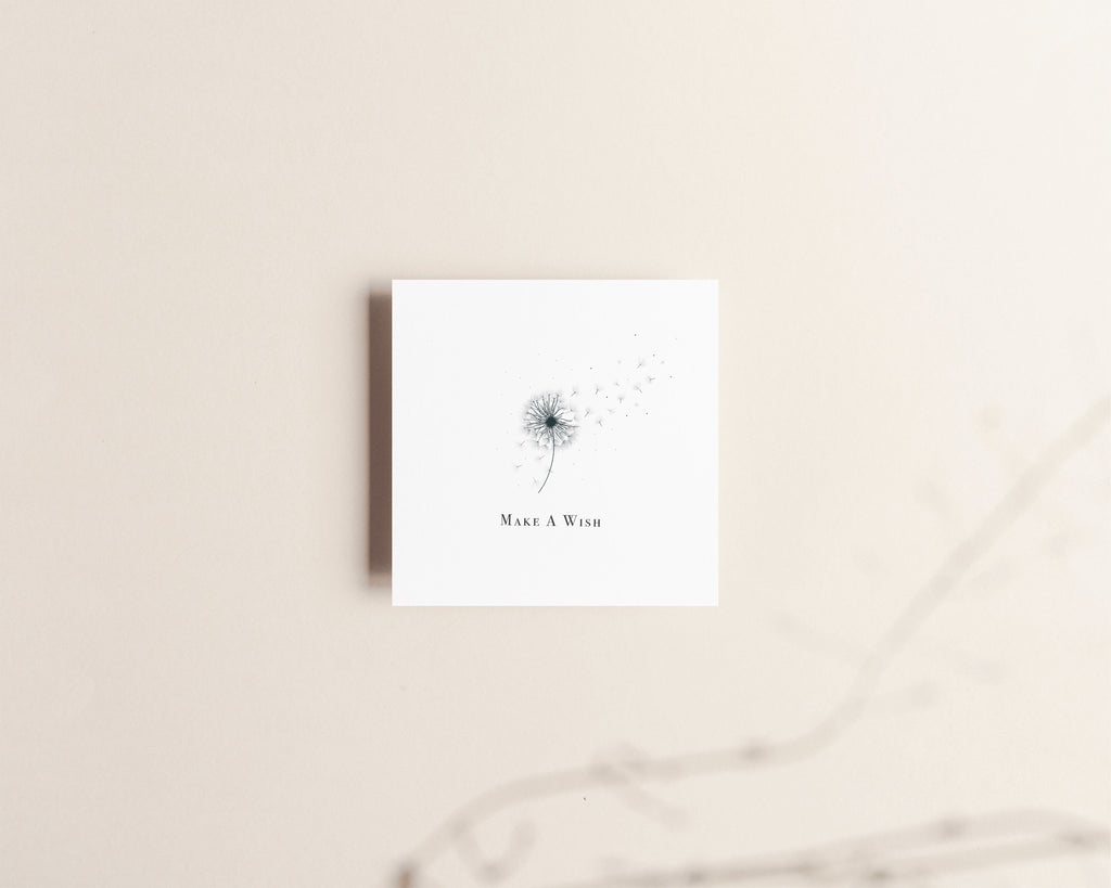 Dandelion 'Make a Wish' Greeting Card