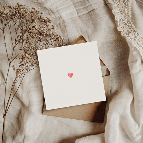 Mini Heart Card – Anniversary, Wedding & Valentine's