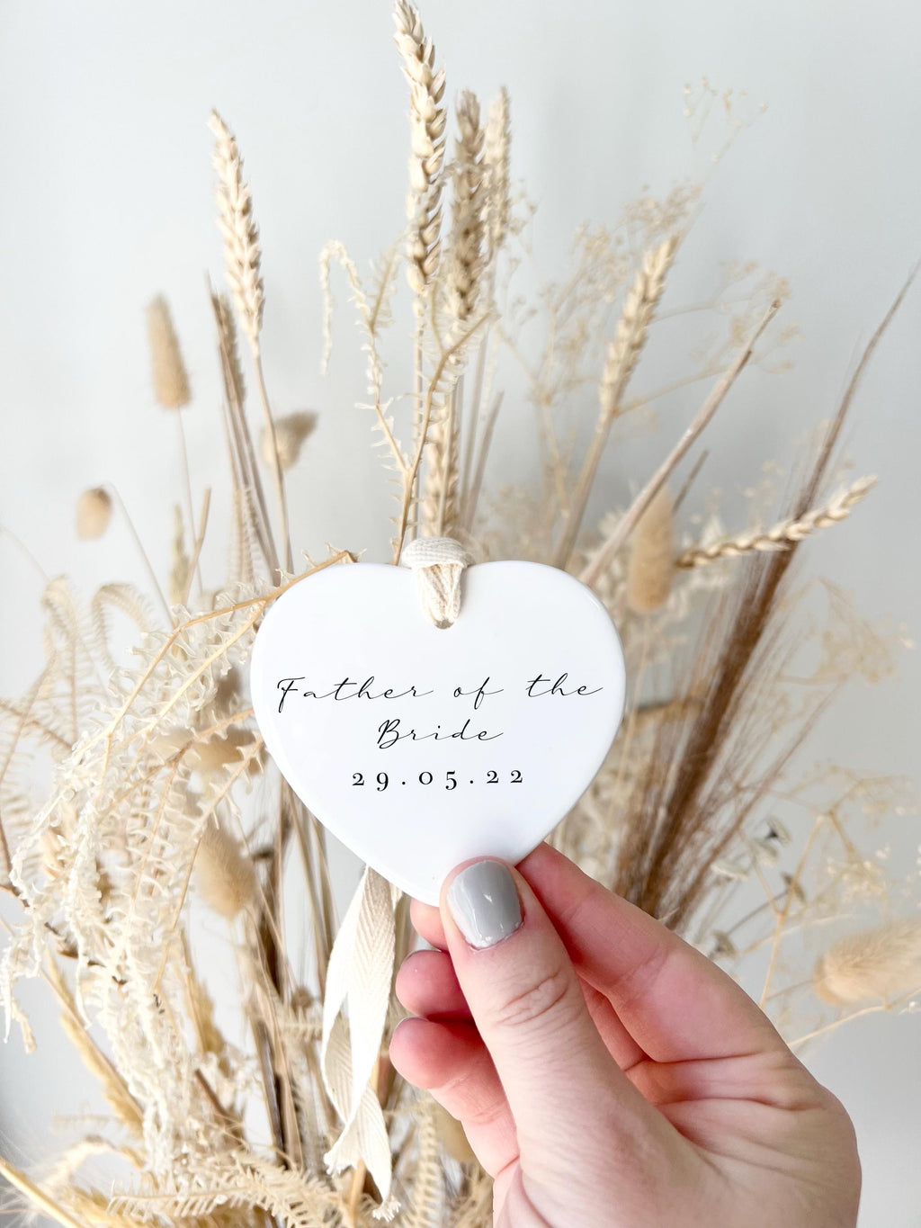 Personalised Father of the Bride Ornament – Wedding Keepsake