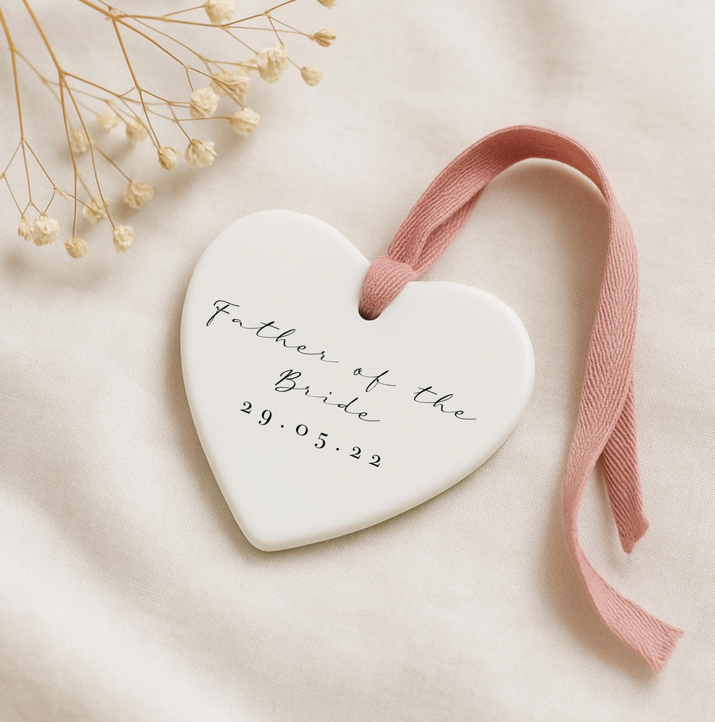Personalised Father of the Bride Ornament – Wedding Keepsake