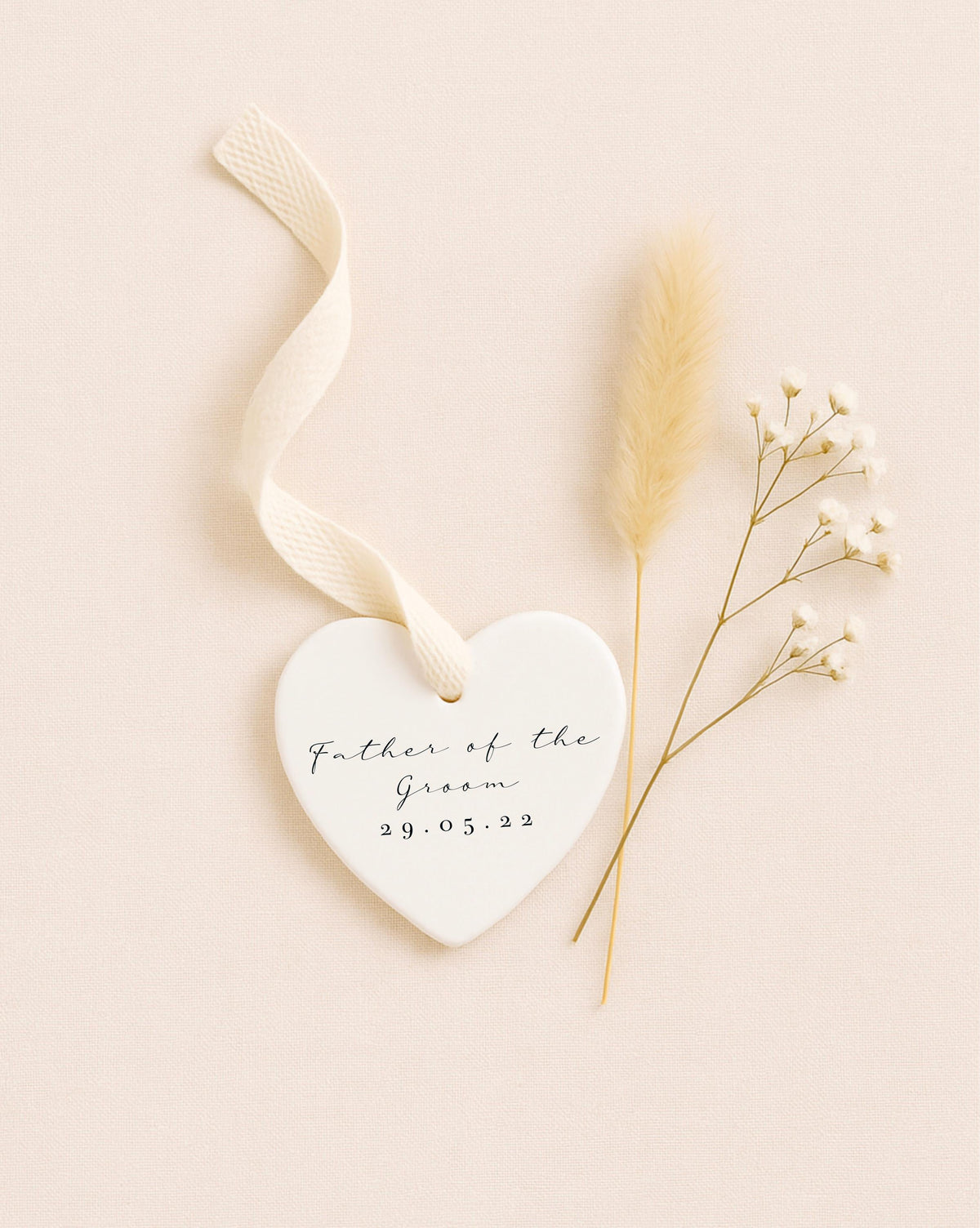 Personalised Father of the Groom Ornament – Wedding Keepsake