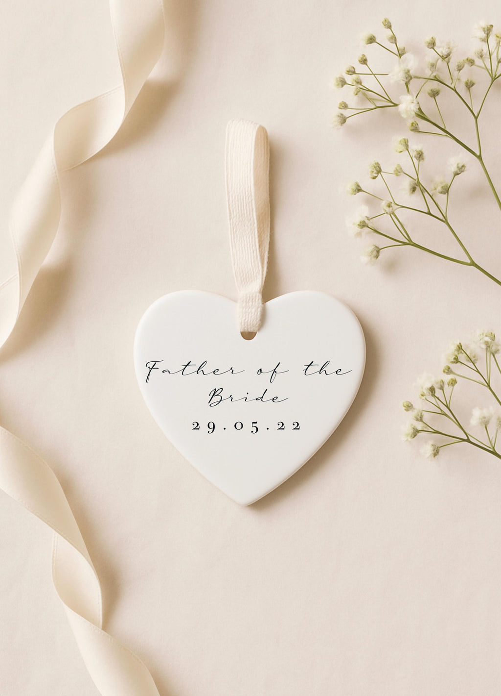 Personalised Father of the Groom Ornament – Wedding Keepsake