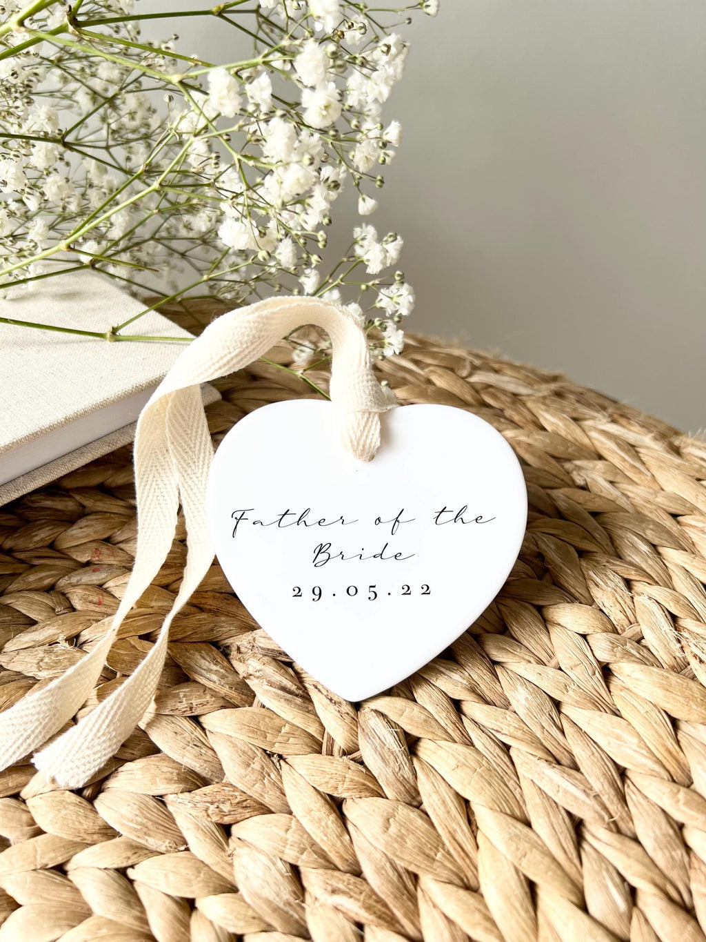 Personalised Father of the Bride Ornament – Wedding Keepsake