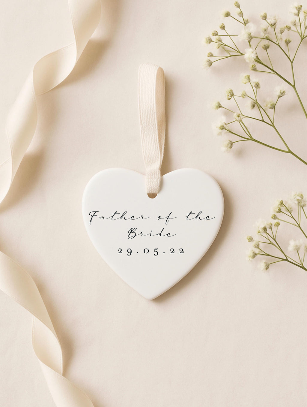 Personalised Father of the Bride Ornament – Wedding Keepsake