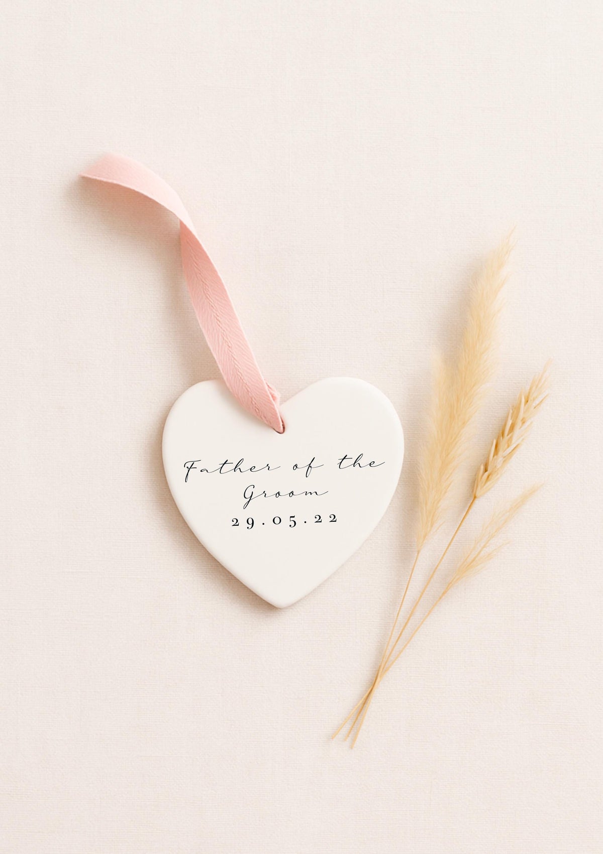 Personalised Father of the Groom Ornament – Wedding Keepsake